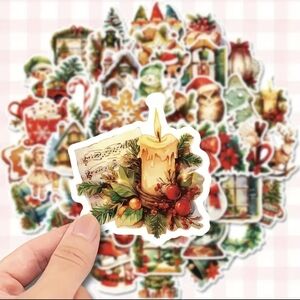 Festive Christmas Sticker Set-50 Count!
